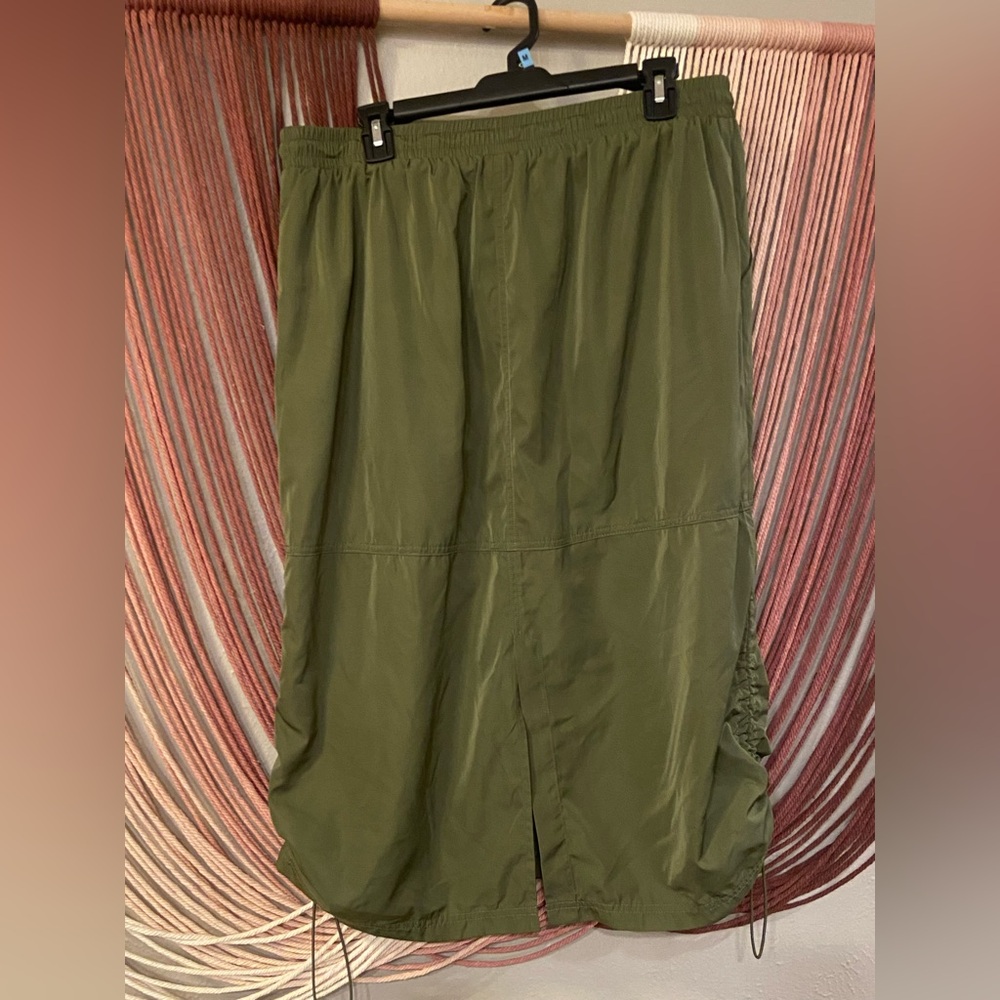 Wild Fable Army Green Gathered Skirt